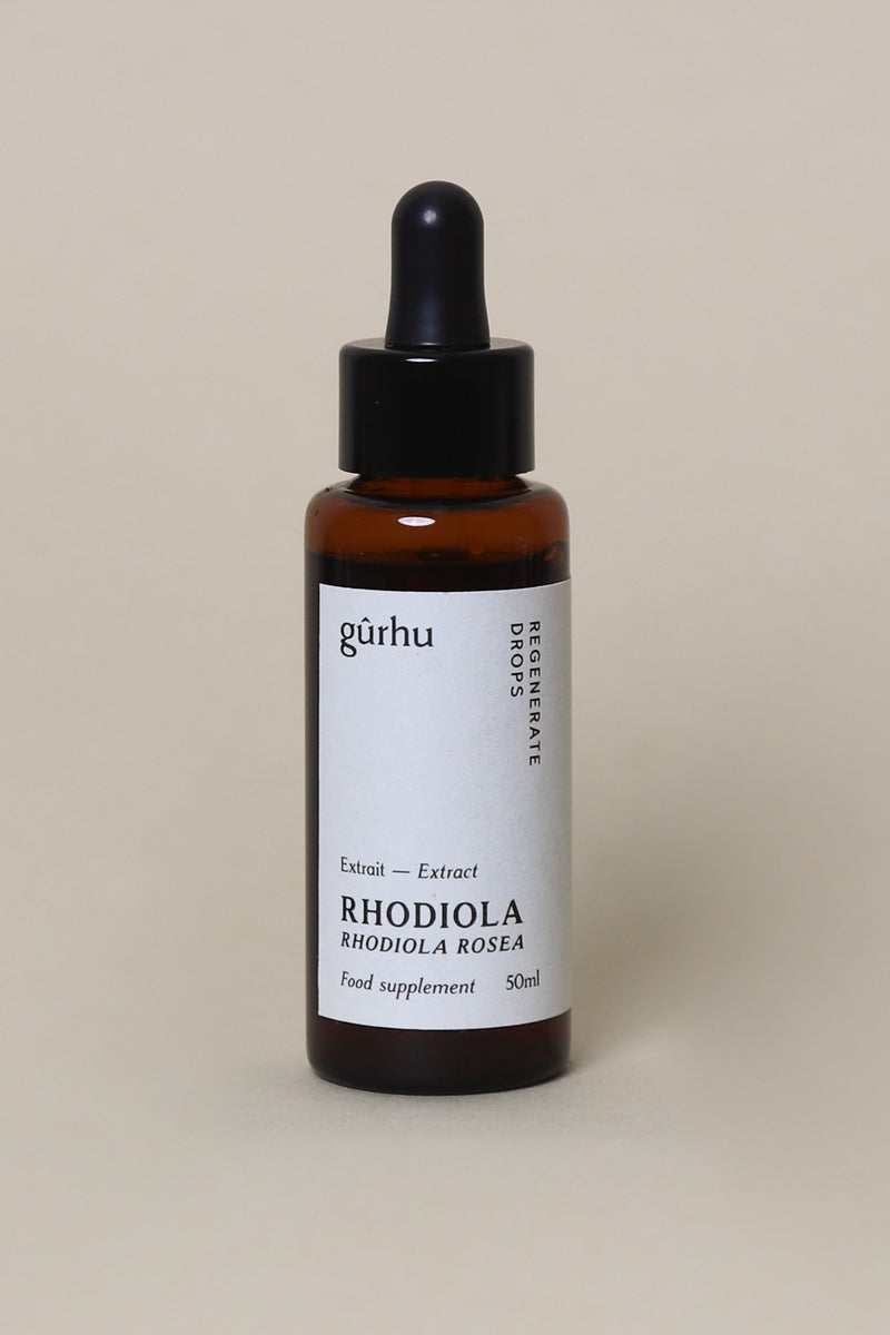 Complément alimentaire, extrait de rhodiola. Regenerate drops - Adaptogène, stimulant.  